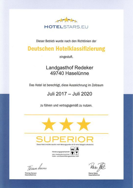 蓝德加斯托夫雷德克酒店 Haselünne 外观 照片